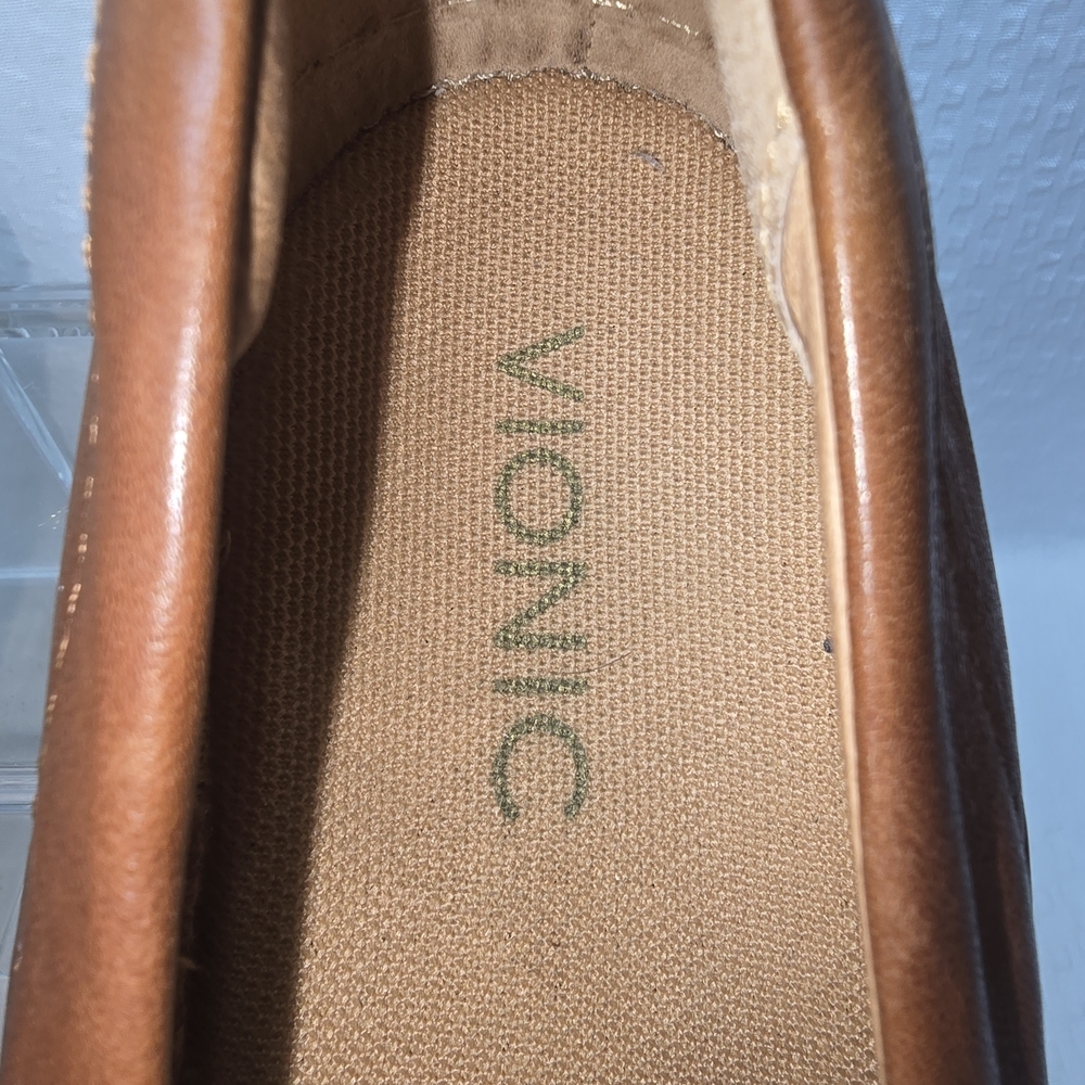 Vionic Brown Leather Loafers - Picture 4 of 9